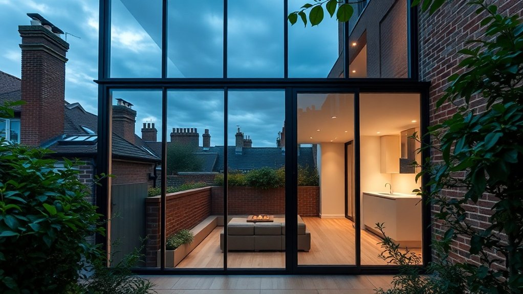 Glass Extension Walls Regent's Park